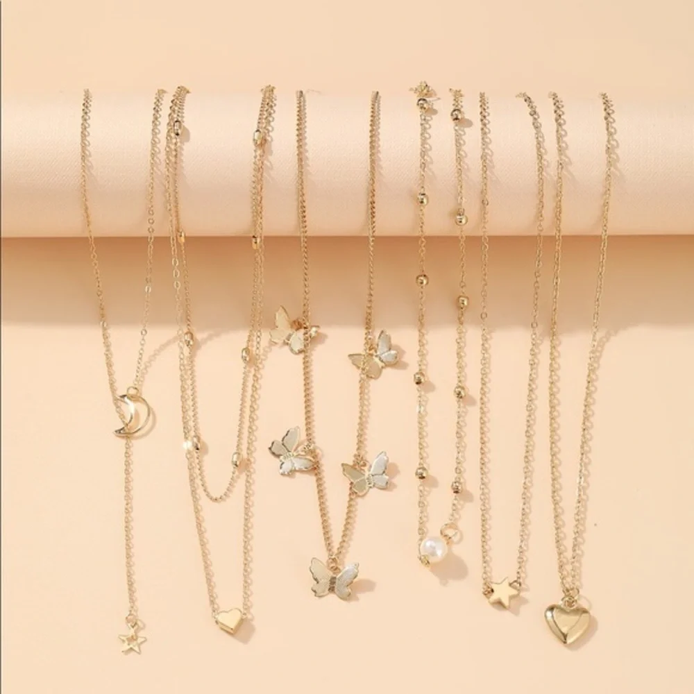 6pcs Star Charm Necklace - Picture 1 of 3